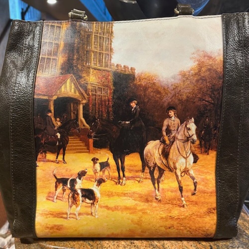 NWT Patricia Nash Leather Country Ride Horse Equestrian Tote